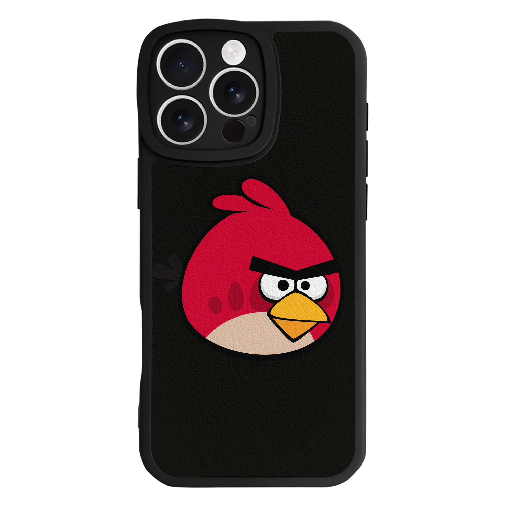 （画像用） Angry Birds アングリーバード 【iPhone 16シリーズ対応】シリコンスマホケース（レザー調） 材質：シリコン